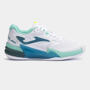 Zapatillas Tenis Roland Lady 2402 Clay Blanco Turquesa